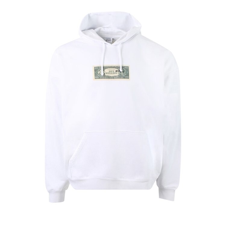 

Худи Vetements One In A Million Hoodie 'White', белый
