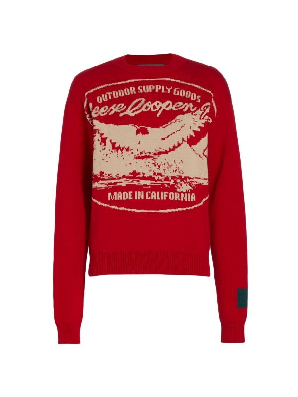 

Свитер Outdoor Supply Reese Cooper вязаный с интарсией, красный