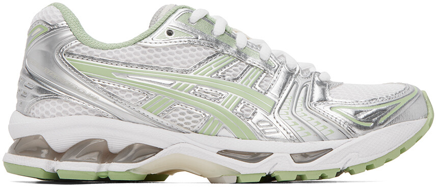 

Бело-зеленые кроссовки GEL-KAYANO 14 Asics