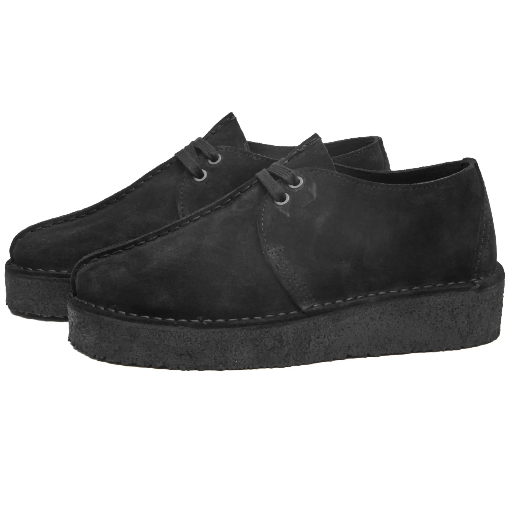 кроссовки clarks originals zapatillas white leather Ботинки Clarks Originals Trek Wedge, черный