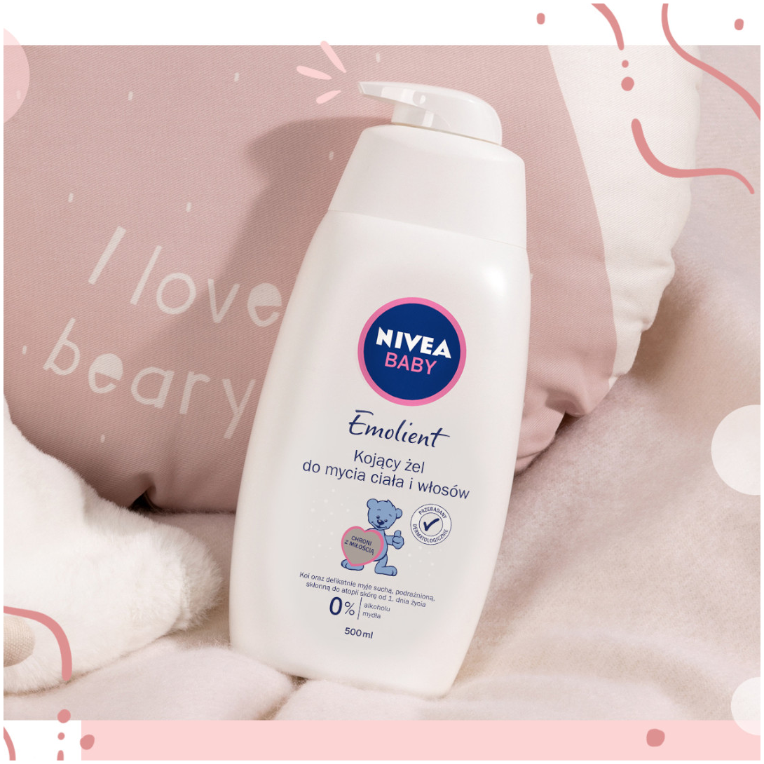 Нивея детская. Нежный шампунь и пена Nivea Baby для детей 200мл. Шампунь и пена Nivea Baby 200мл (403) 1*12.