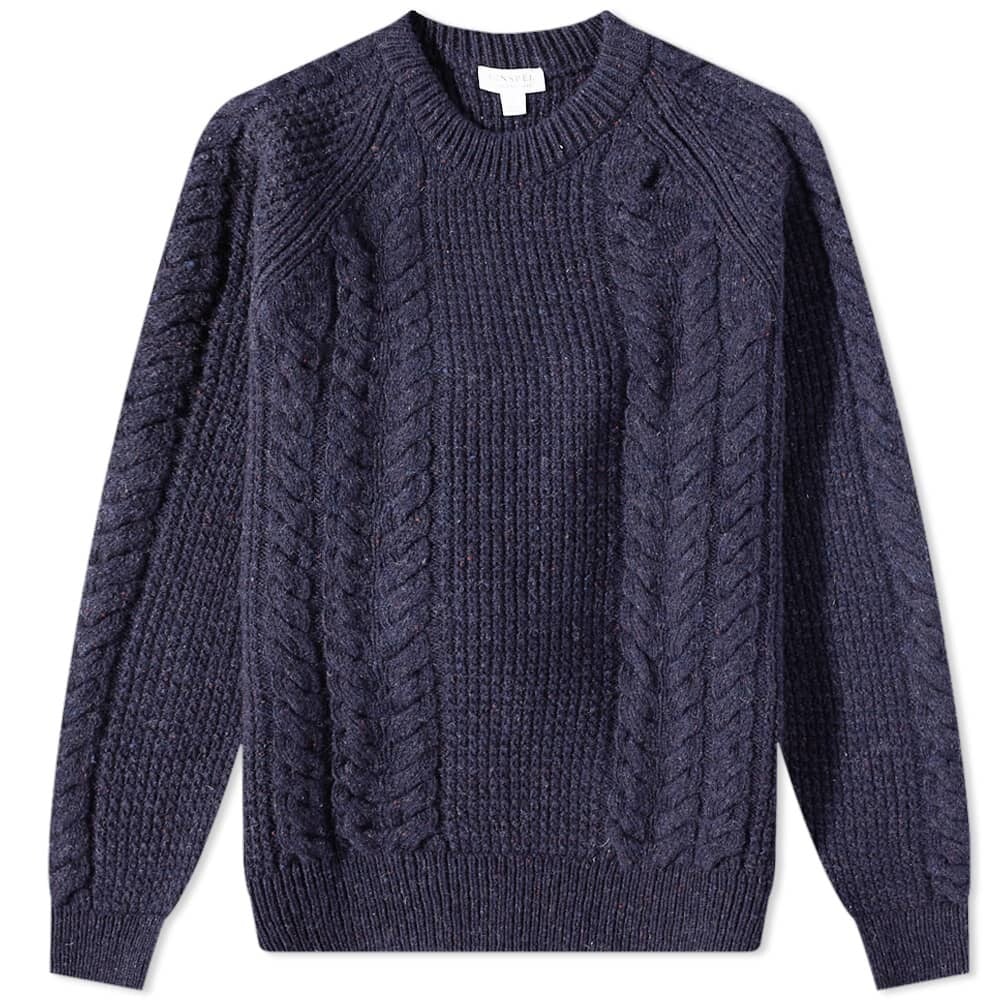 

Джемпер Sunspel Textured Donegal Jumper, Серый