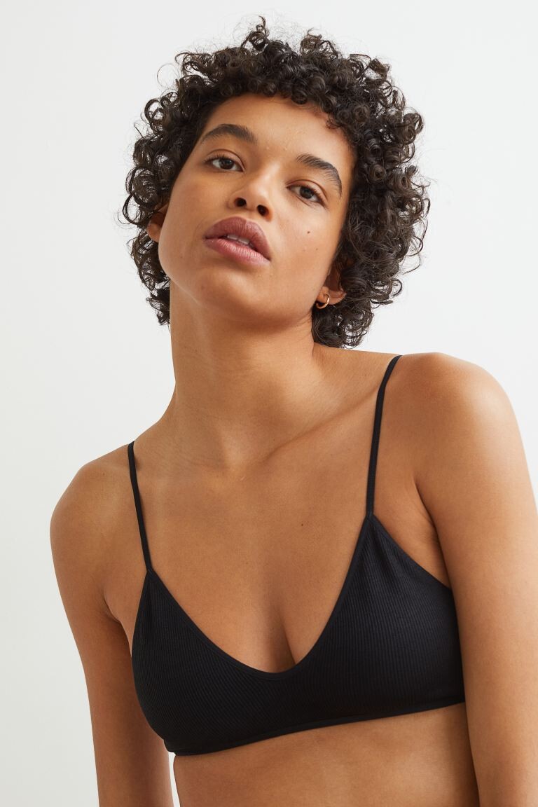 

Комплект из двух мягких бюстгальтеров H&M, черный