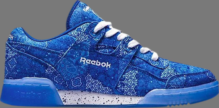 Кроссовки limited edt x workout lo plus 'peace and harmony' Reebok, синий - фото