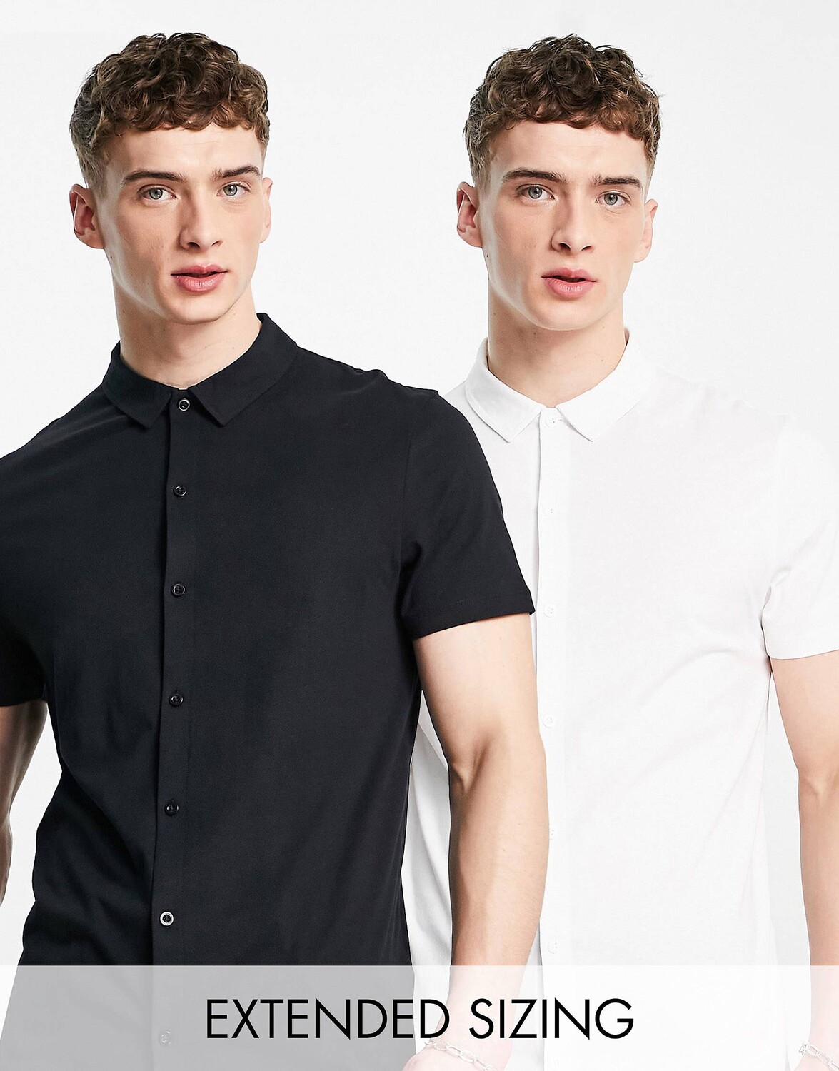 

Набор из 2 рубашек на пуговицах ASOS DESIGN