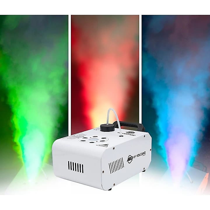American DJ VFC042 VF Volcano Fog Machine/RGB LED Light st 118 rgb tube fill light with tripod 3000 6000k handheld colorful led flash light 30m 98ft waterproof led stick light