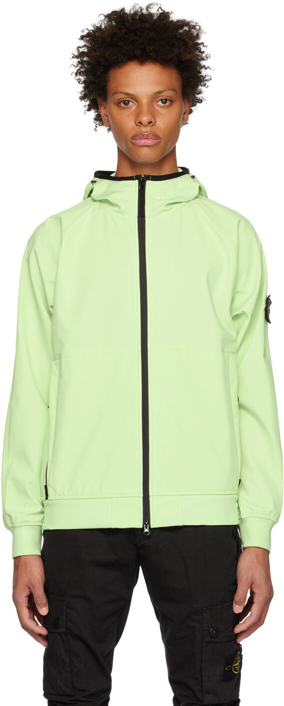 

Зеленая куртка, окрашенная в готовом виде Stone Island