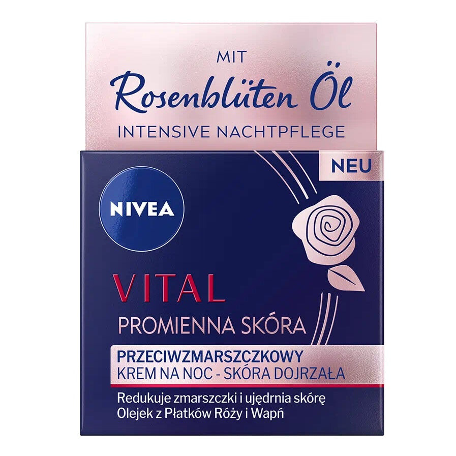 

Nivea Vital Radiant Skin ночной крем против морщин 50мл