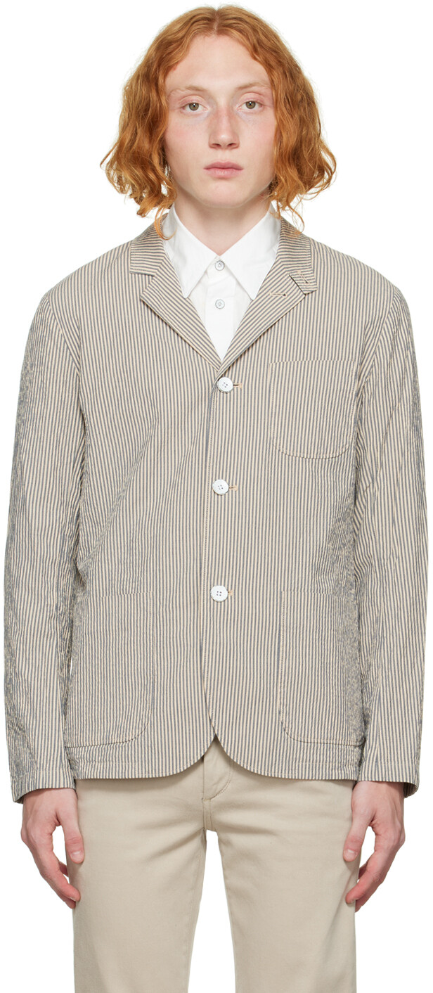 

Бело-синий пиджак Kent rag & bone