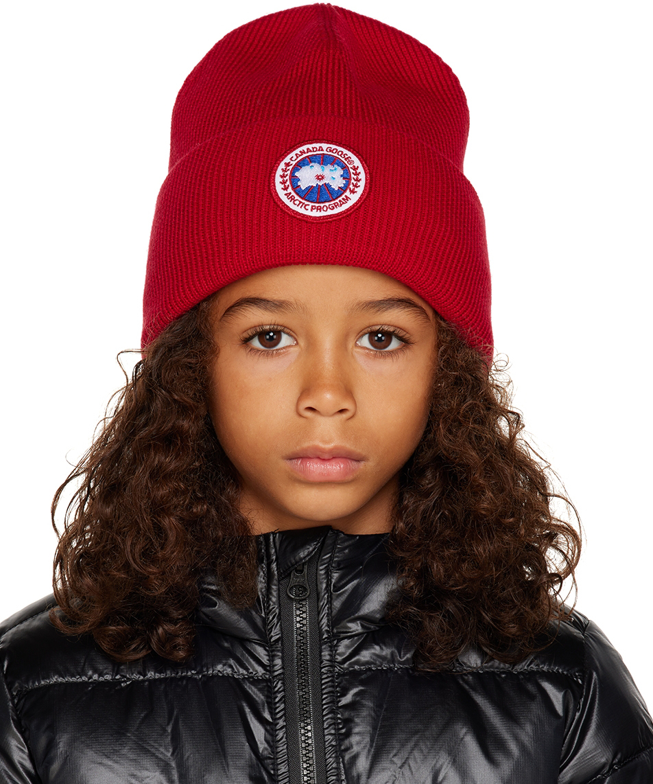 Детская красная шапка Arctic Disc Beanie Canada Goose Kids