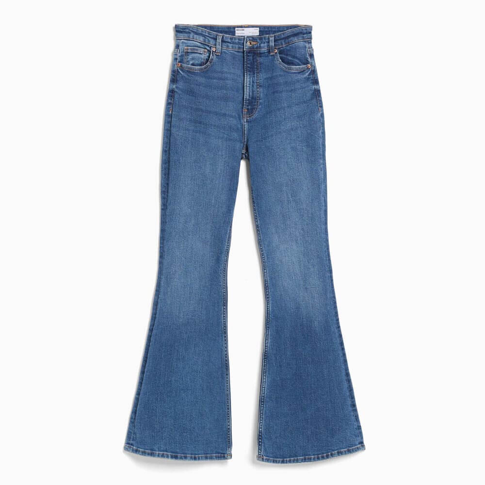 

Джинсы Bershka Flared, синий