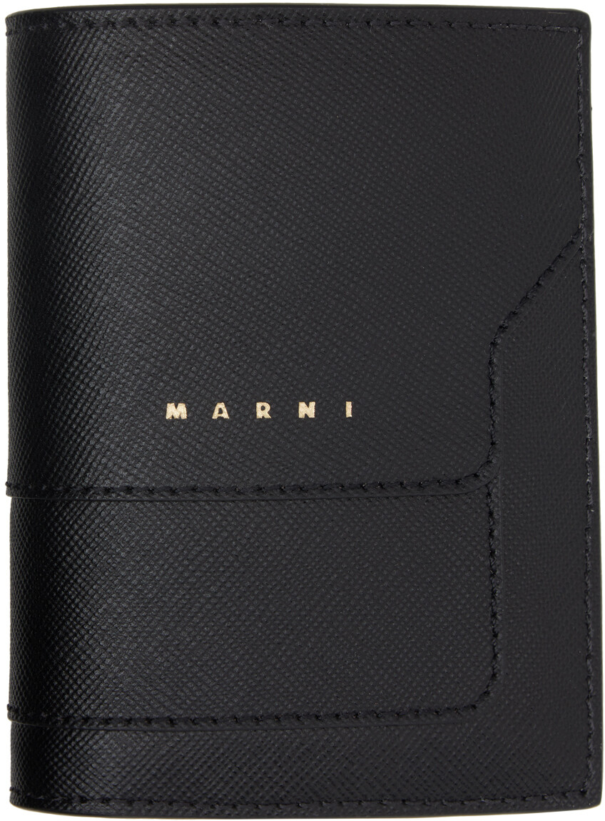 

Черный кошелек из сафьяновой кожи Marni