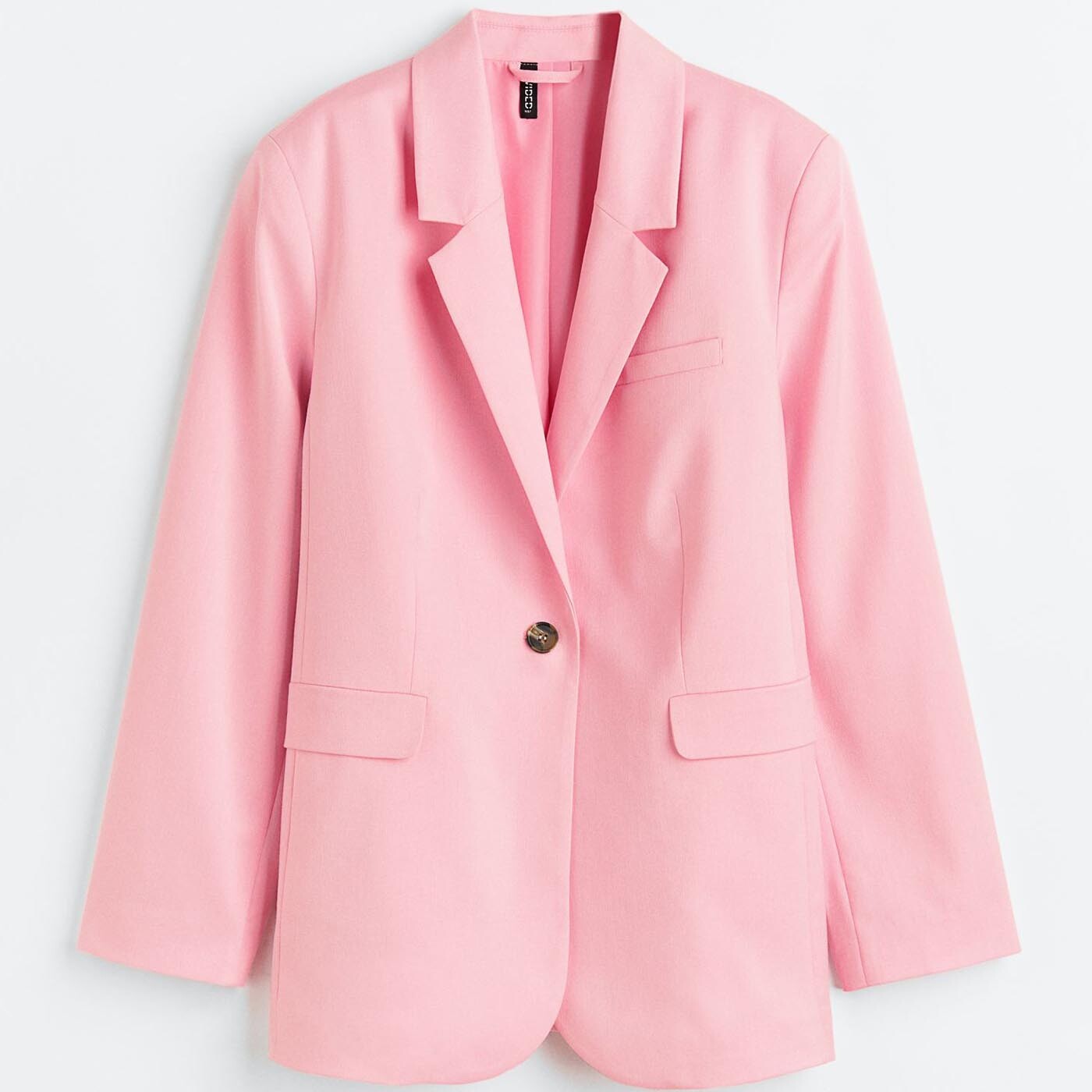 

Блейзер H&M Single-breasted, светло-розовый