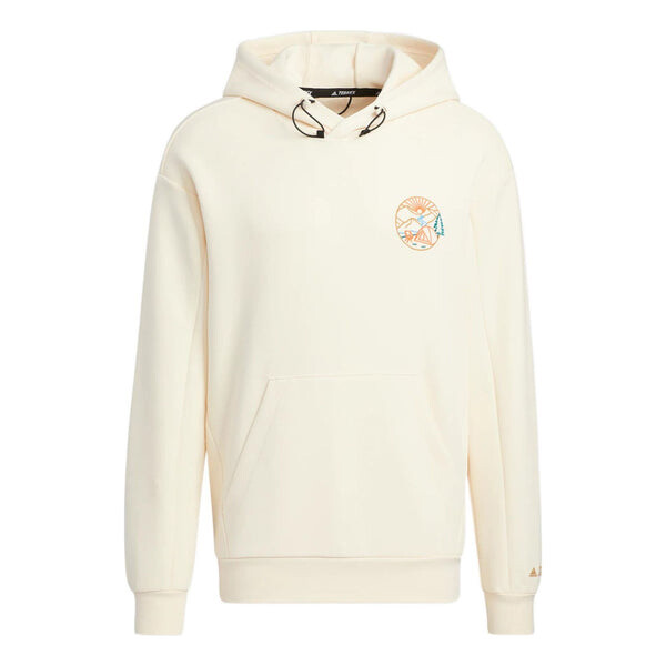 

Толстовка Adidas Gfx Hood Swt Back Abstract Pattern Printing Kangaroo Pocket White, Белый