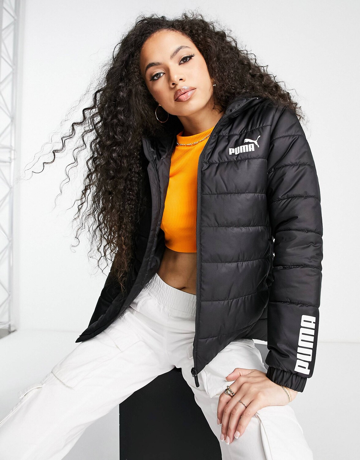 

Утепленная куртка Puma черного цвета