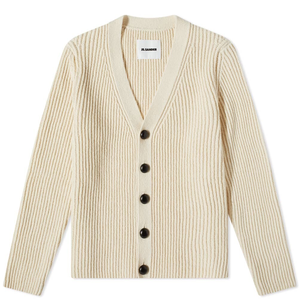 

Джемпер Jil Sander Rib Knit Cardigan, Серый