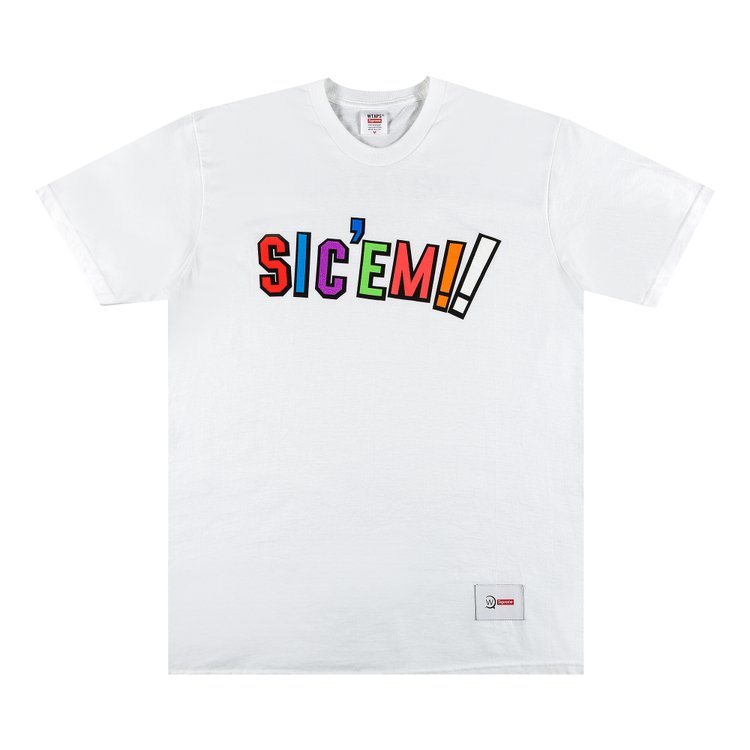 

Футболка Supreme x WTAPS Sic'em! Tee 'White', белый