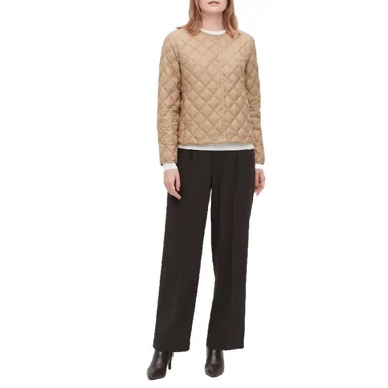 Куртка утепленная Uniqlo Warm padded quilted, бежевый
