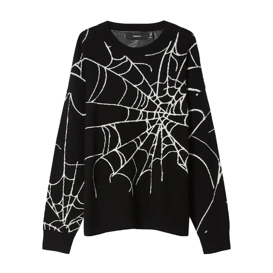 

Свитер Bershka Printed, черный