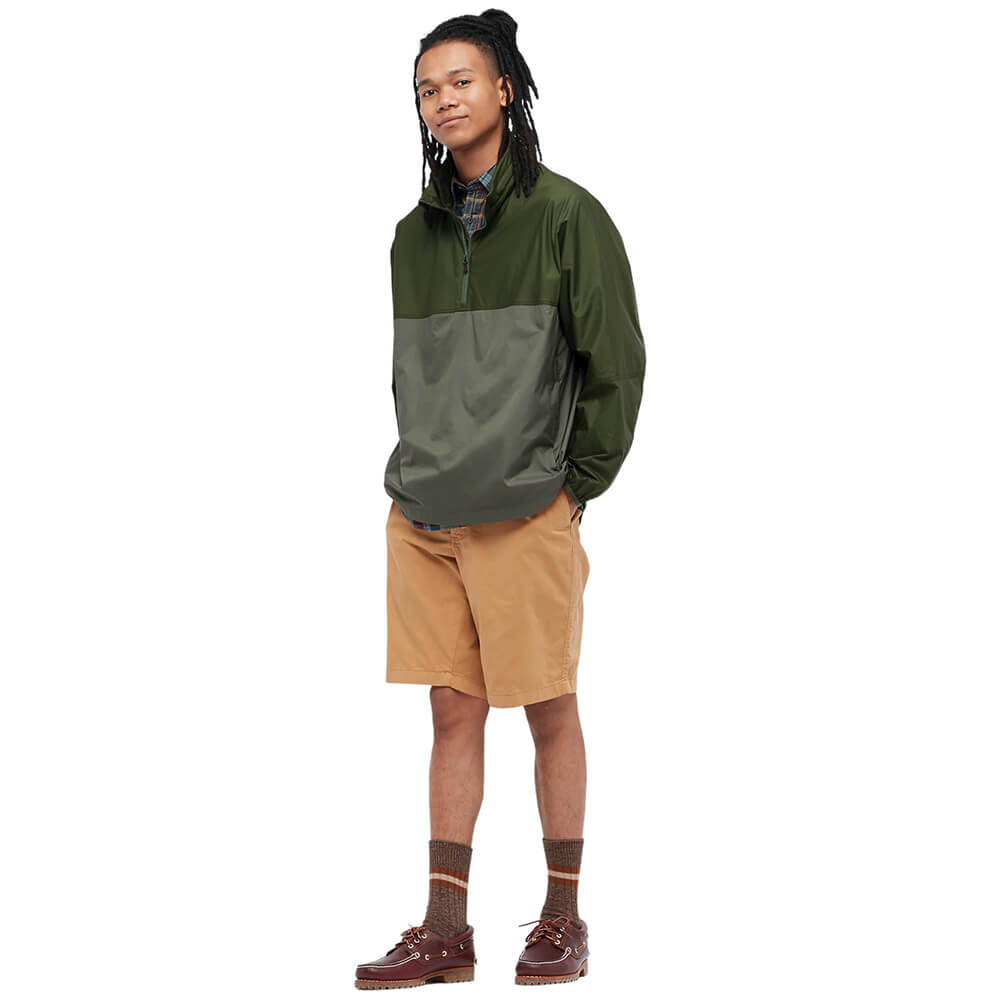 Куртка Uniqlo Pocketable UV Protection Anorak, зеленый/серо-зеленый