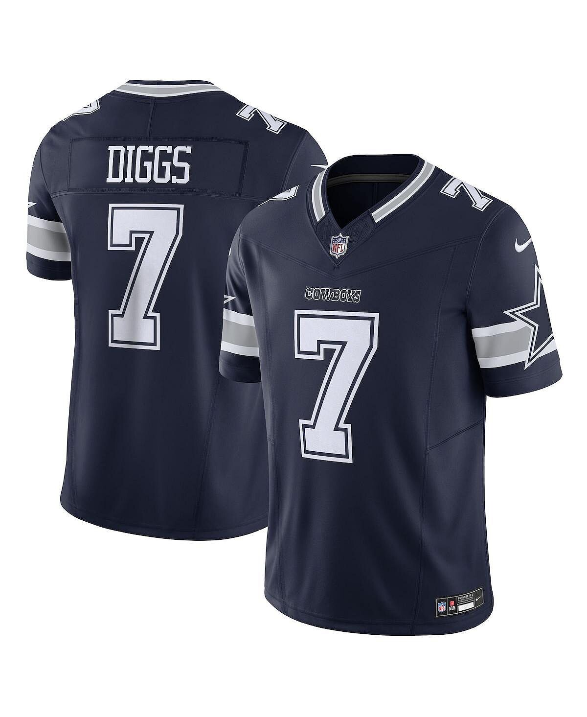 

Мужские темно-синие кроссовки Trevon Diggs Dallas Cowboys Vapor F.U.S.E. Ограниченный Джерси Nike, Синий