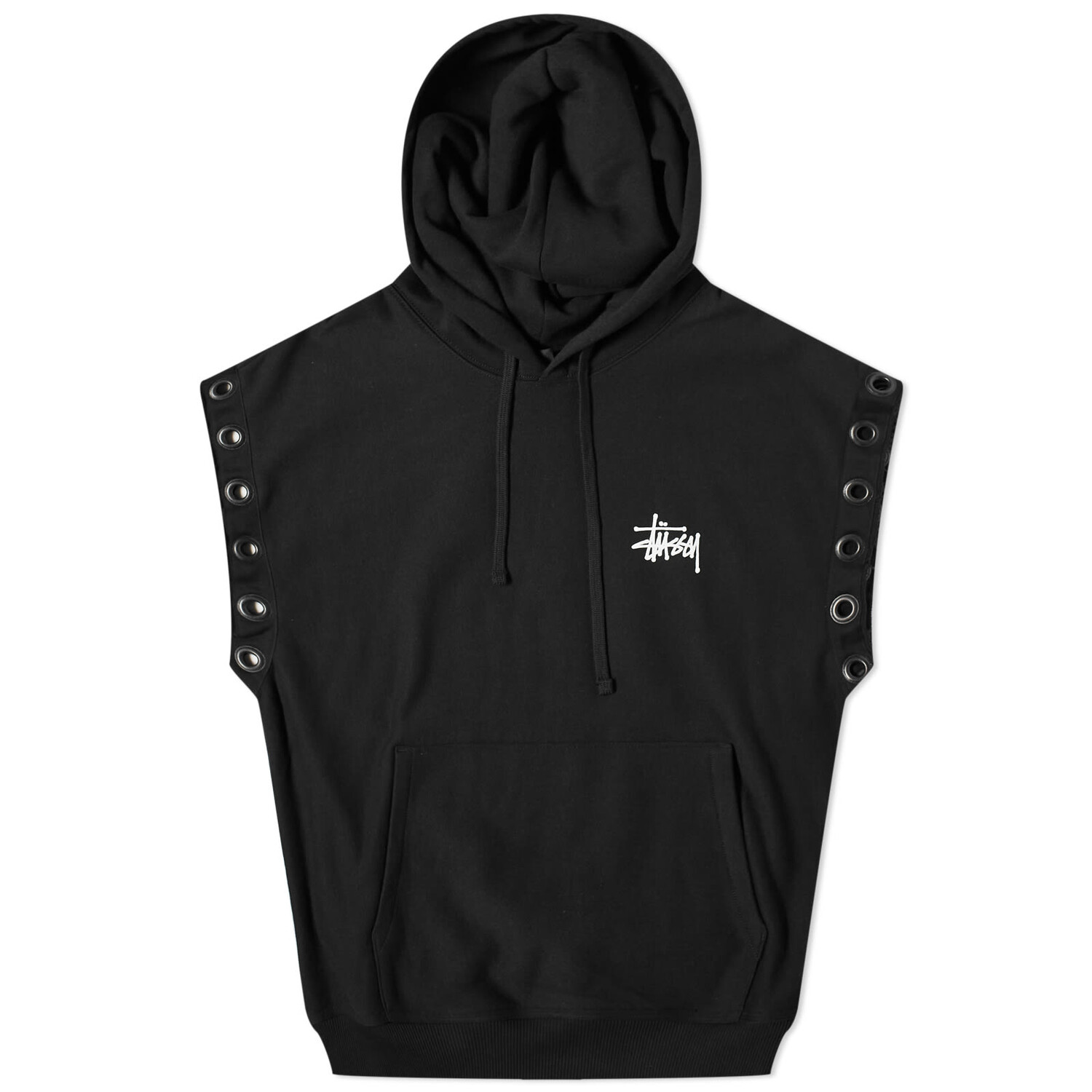 

Утепленный жилет Junya Watanabe Man X Stussy Hooded Vest, черный