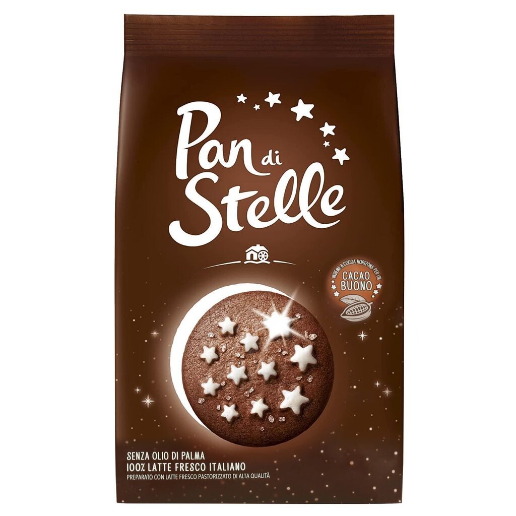 

MULINO BIANCO Pan di stella - шоколадное печенье со звездами 350г х 12 упак. sarcia.eu