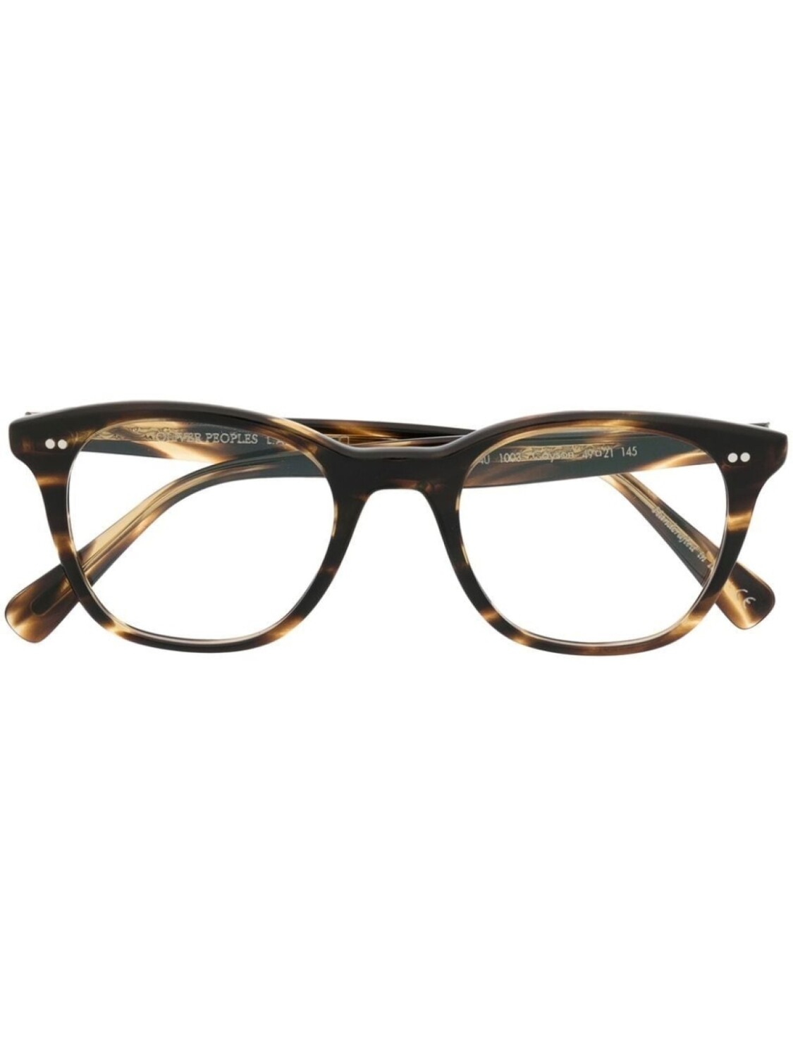 

Oliver Peoples очки трапециевидной формы, коричневый