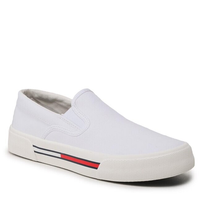 Кроссовки Tommy Jeans SlipOn Wmn, белый кроссовки tommy jeans retro evolve wmn en0en02124 minty lxw белый