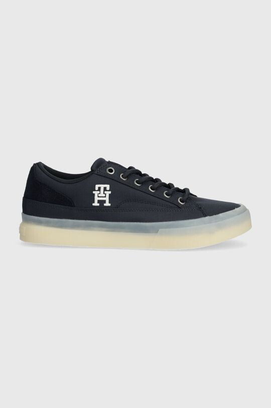 Кроссовки TH HI VULC STREET LOW MIX Tommy Hilfiger, темно-синий кроссовки tommy hilfiger th hi vulc core low slip on fm0fm04734 desert sky dw5 темно синий