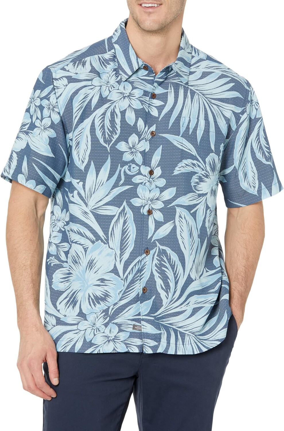 

Рубашка Brunch Time Short Sleeve Woven Quiksilver, цвет Ensign Blue