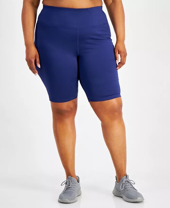 

Велосипедные шорты Plus Size Essentials с высокой талией ID Ideology, синий