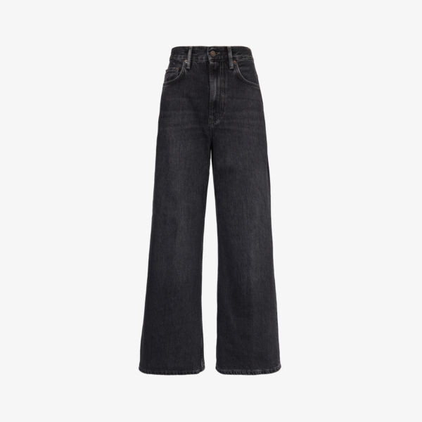 

Широкие джинсы свободного кроя с высокой посадкой 2022 Acne Studios, черный