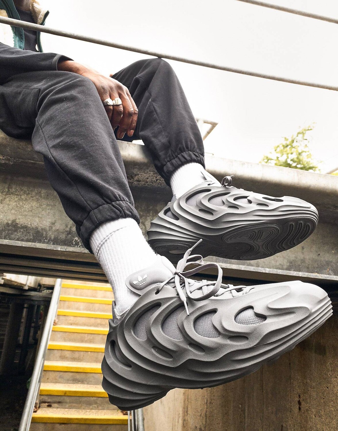 

Серые кроссовки adidas Originals adifom Q тройного серого цвета