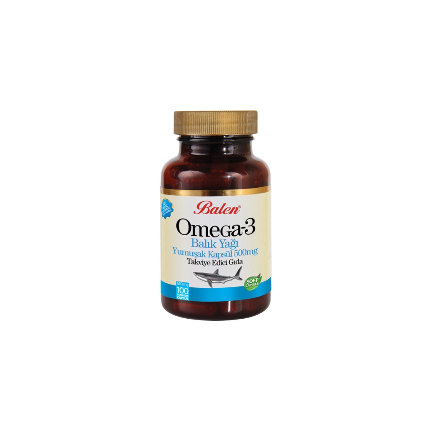 

Рыбий жир Balen Omega 3, 100 капсул, 650 мг