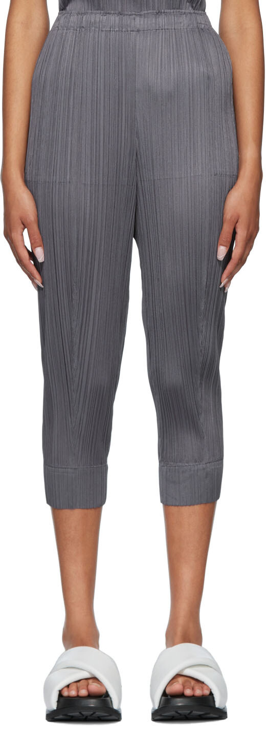 

Серые брюки Monthly Colors July Pleats Please Issey Miyake
