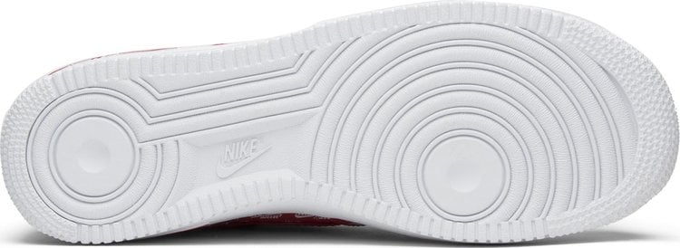 Air force 1 2025 all over logo red