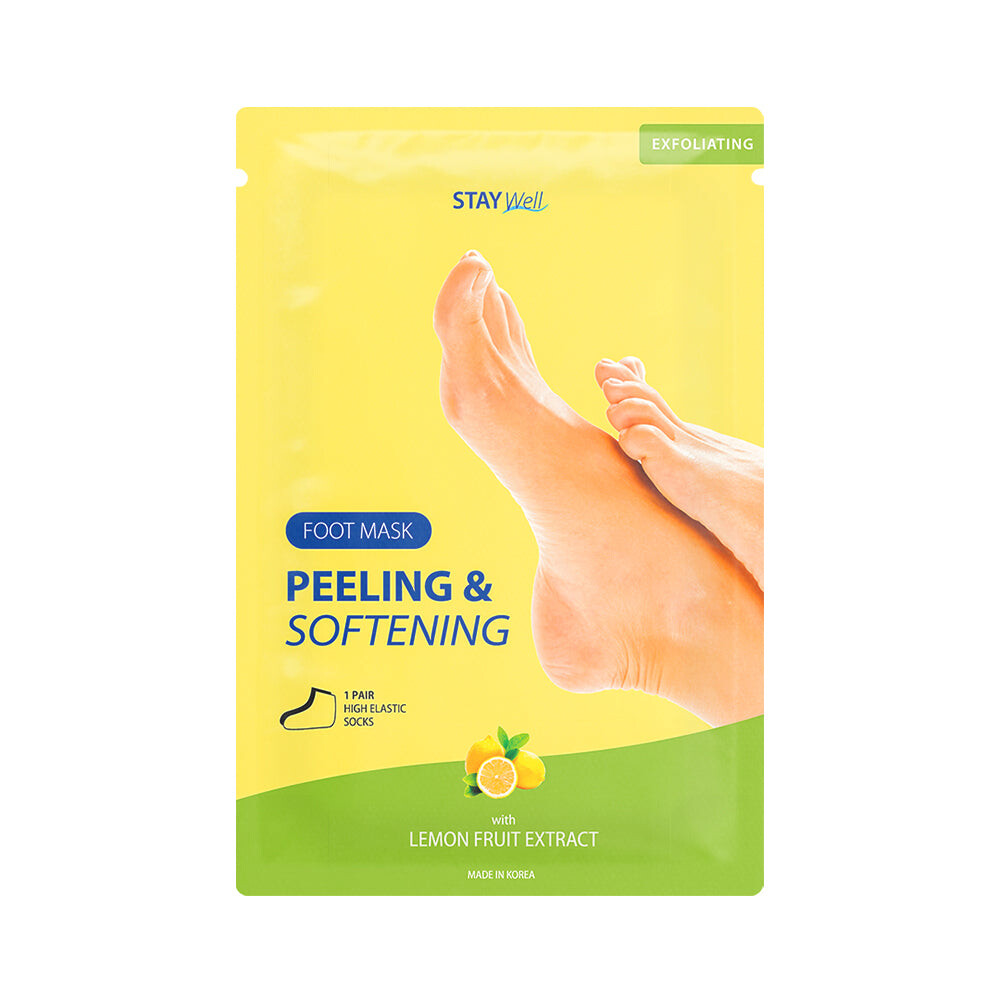 

Stay Well Peeling & Softening Foot Mask маска для ног в виде носков Лимон 1 пара