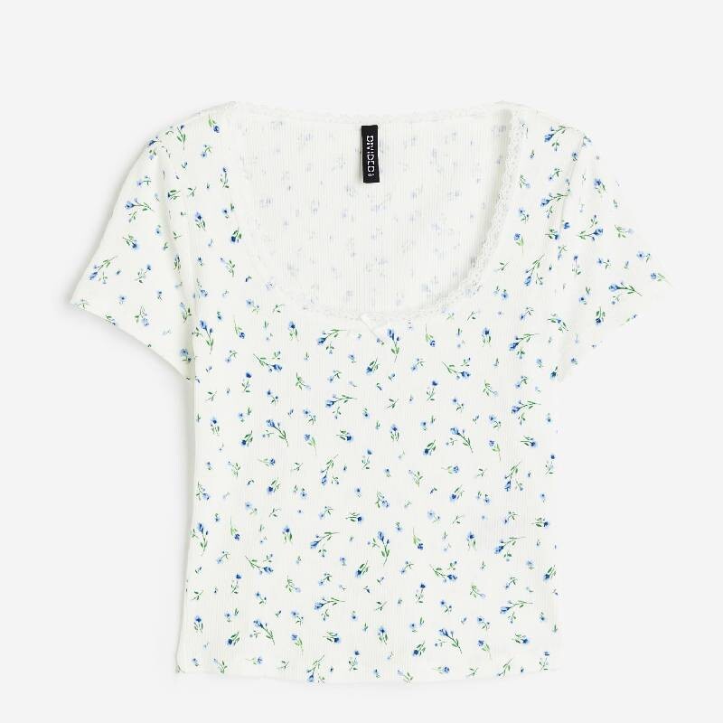

Футболка H&M, белый с принтом