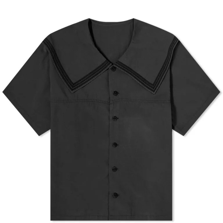 

Рубашка Beams Boy Sailor Collar, черный
