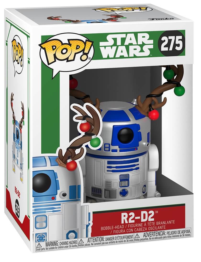 Фигурка Funko POP! Star Wars: Holiday - R2-D2 with Antlers фигурка funko pop movie poster star wars a new hope luke skywalker with r2 d2