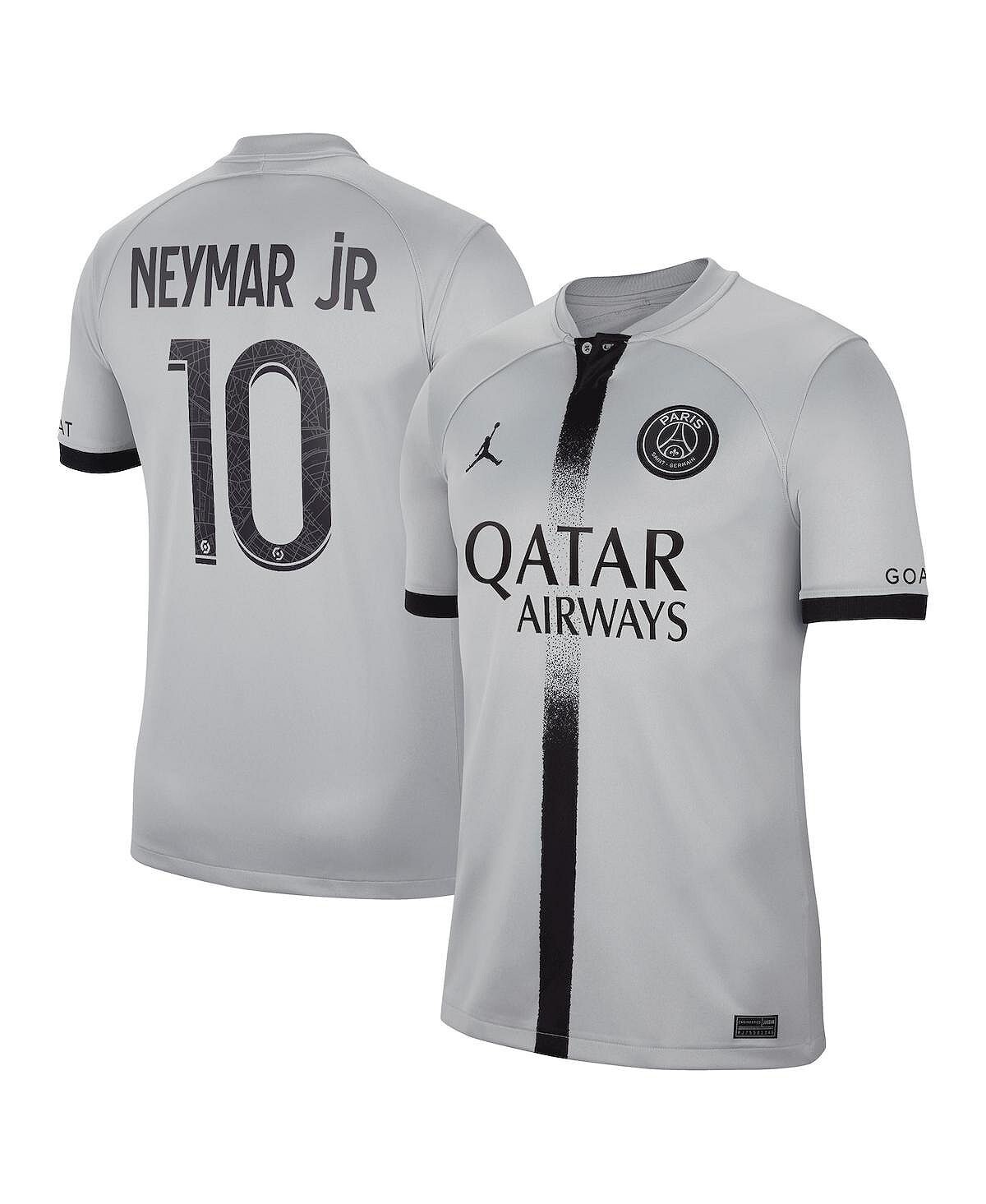 

Мужская футболка neymar jr. black paris saint-germain 2022/23 away breathe stadium replica player jersey Nike, черный