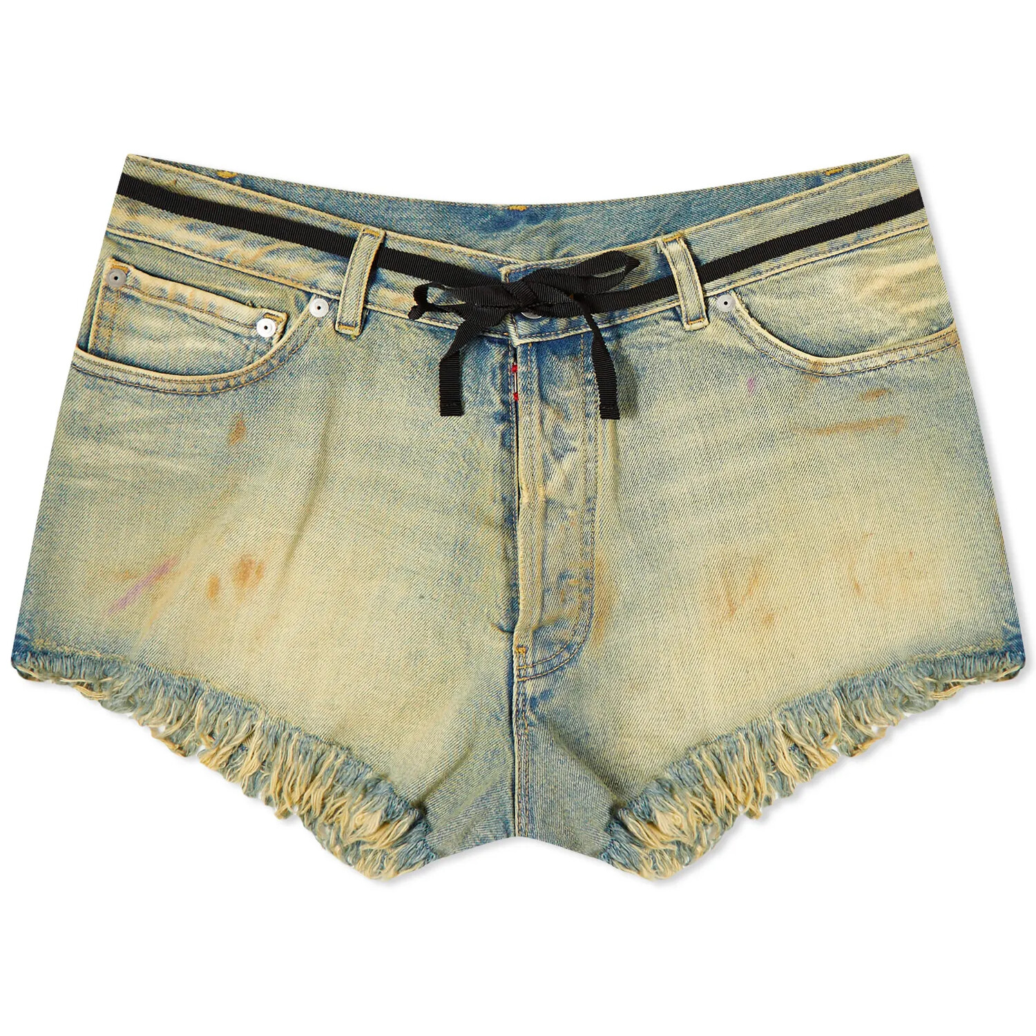 

Шорты Maison Margiela High Rise Denim Short, желто-голубой