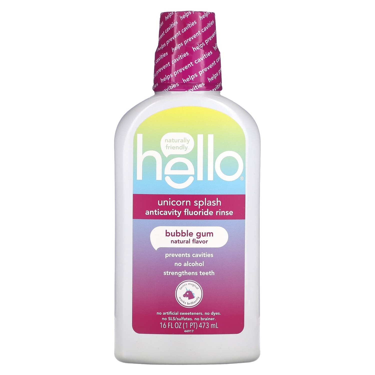 

Ополаскиватель Hello с фтором, жевательная резинка, 473 мл