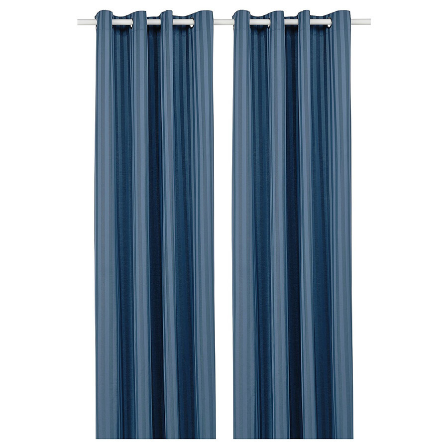 

Шторы блэкаут Ikea Majrid, 2 предмета, синий