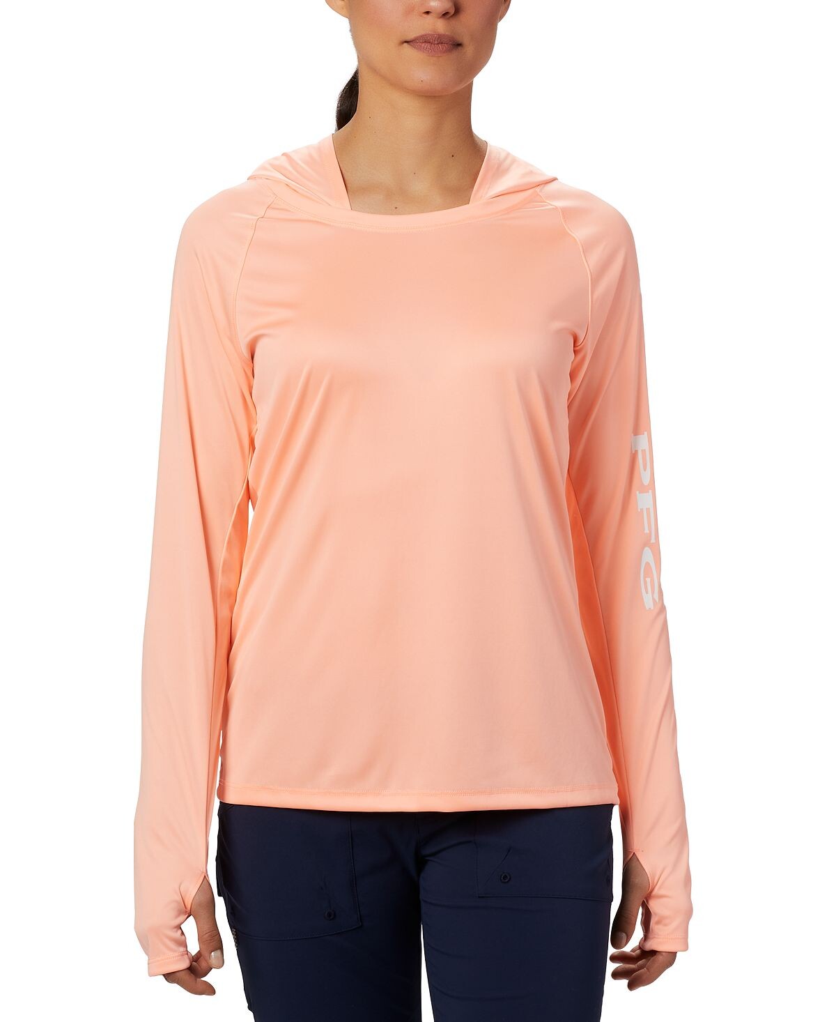 

Женская футболка с капюшоном pfg tidal tee active top Columbia, мульти
