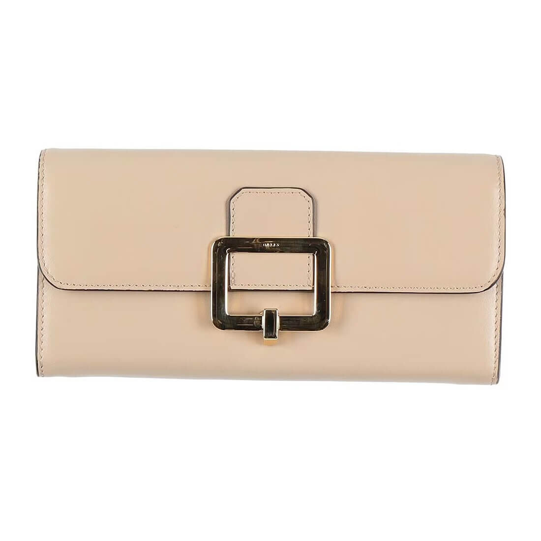 

Кожаный кошелек с клапаном на кнопке Bally, бежевый/голубой