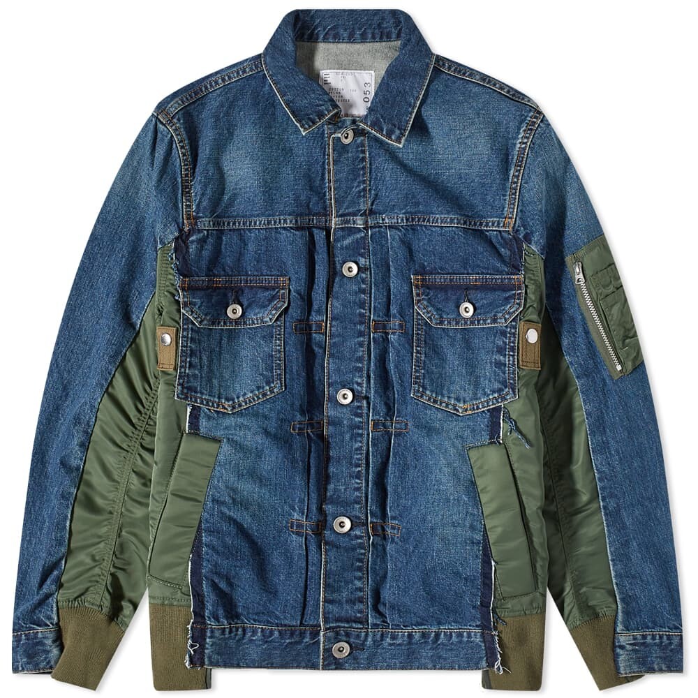 

Джинсовая куртка x MA-1 Sacai, Синий