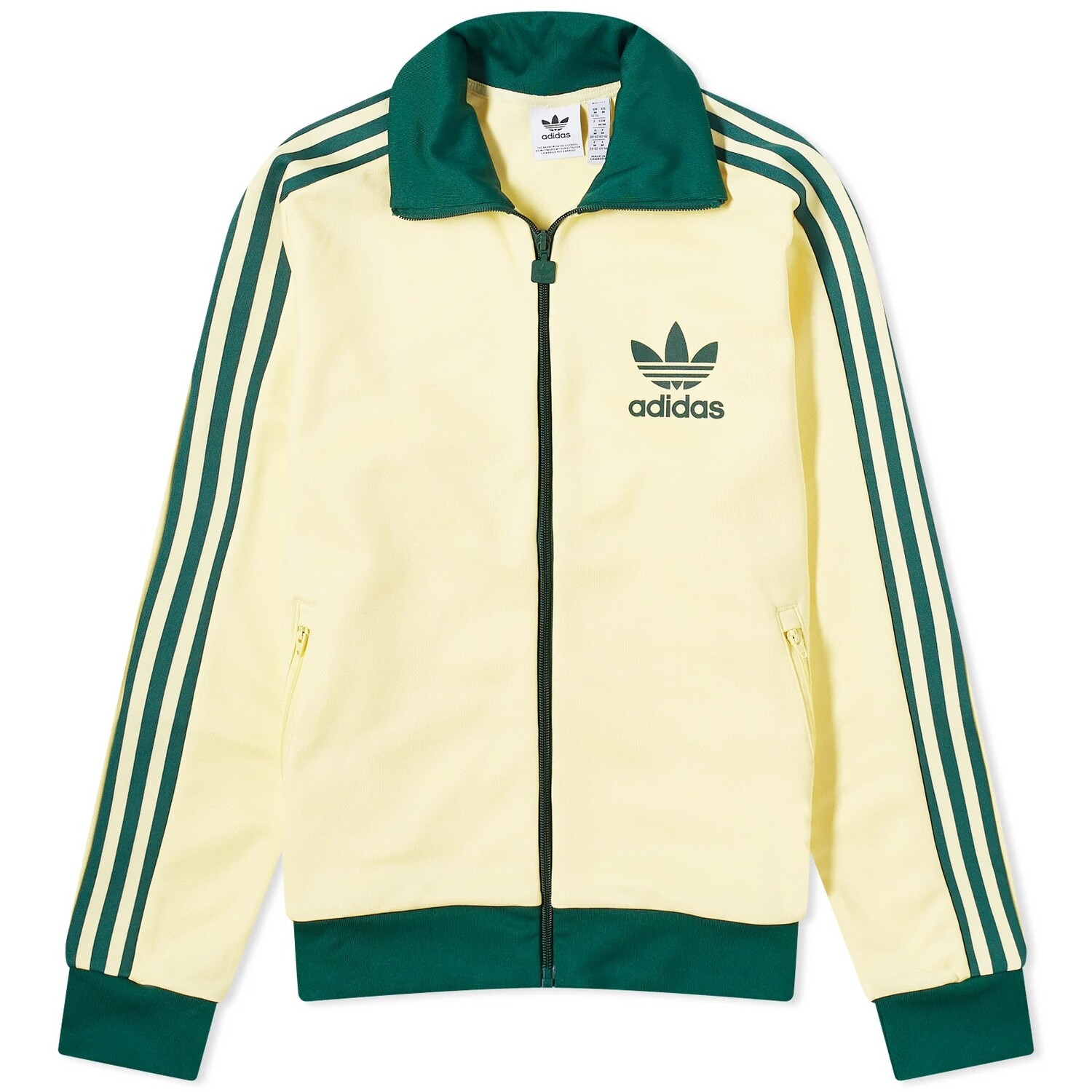 

Толстовка Adidas Beckenbauer Track, зеленый/желтый