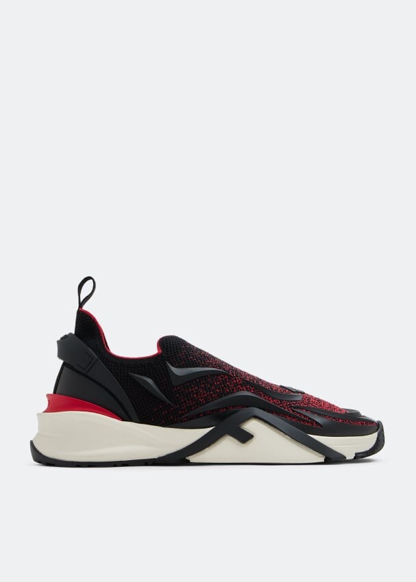 

Кроссовки FENDI Flow sneakers, черный